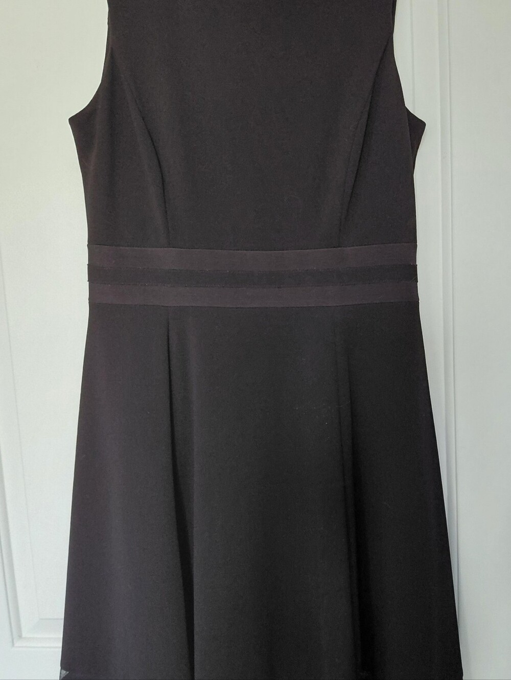 Calvin Klein Black Sleeveless Fit-and-Flare Dress